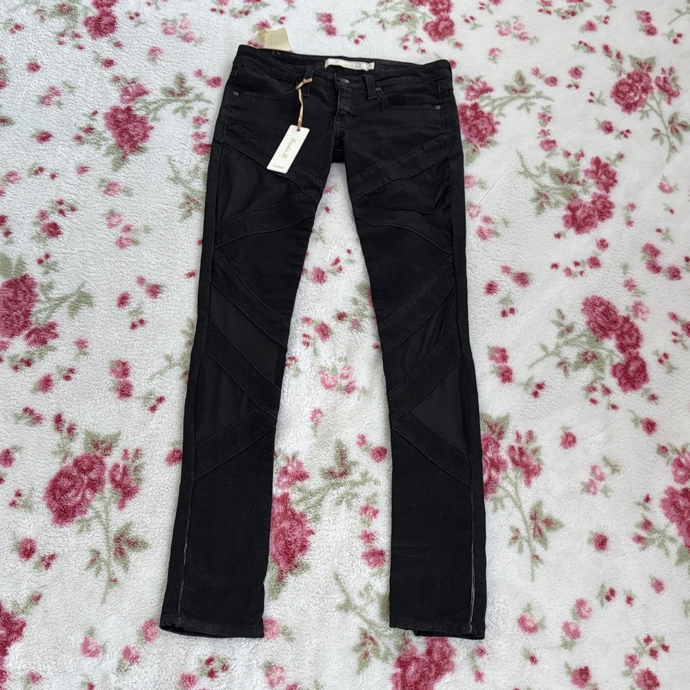 Rare Frankie b skinnies mesh panels size 24 low rise